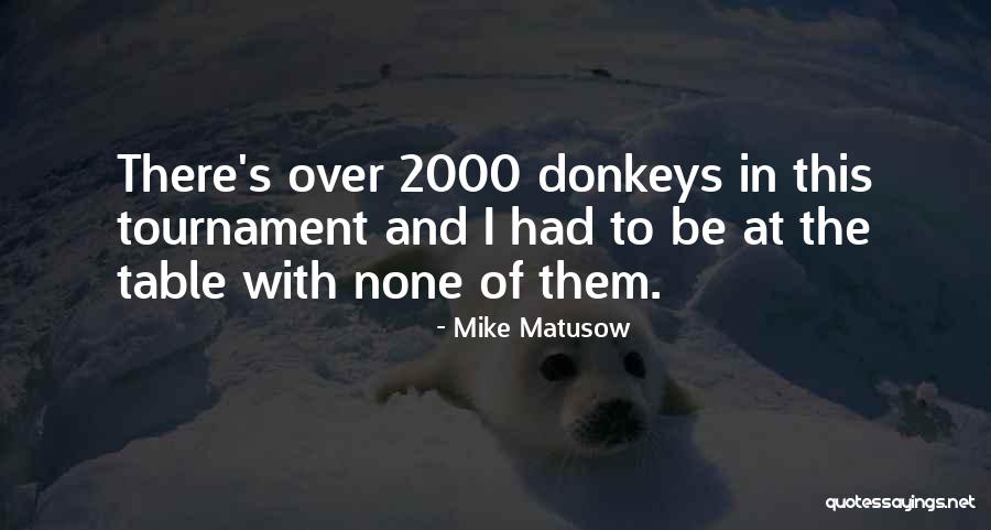 2000 Quotes By Mike Matusow 2000 Quotes By Mike Matusow
