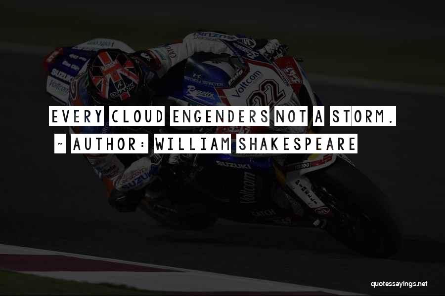 William Shakespeare Quotes: Every Cloud Engenders Not A Storm.
