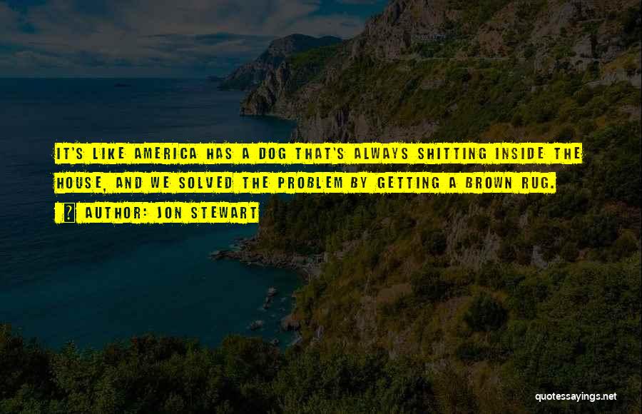 Jon Stewart Quotes: It's Like America Has A Dog That's Always Shitting Inside The House, And We Solved The Problem By Getting A