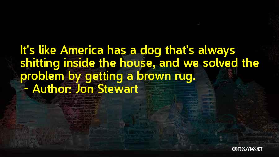 Jon Stewart Quotes: It's Like America Has A Dog That's Always Shitting Inside The House, And We Solved The Problem By Getting A