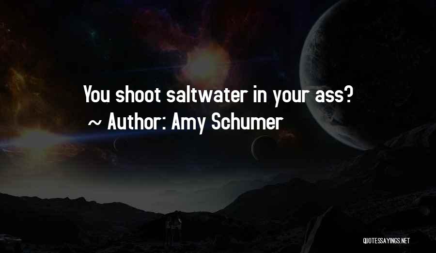 Amy Schumer Quotes: You Shoot Saltwater In Your Ass?