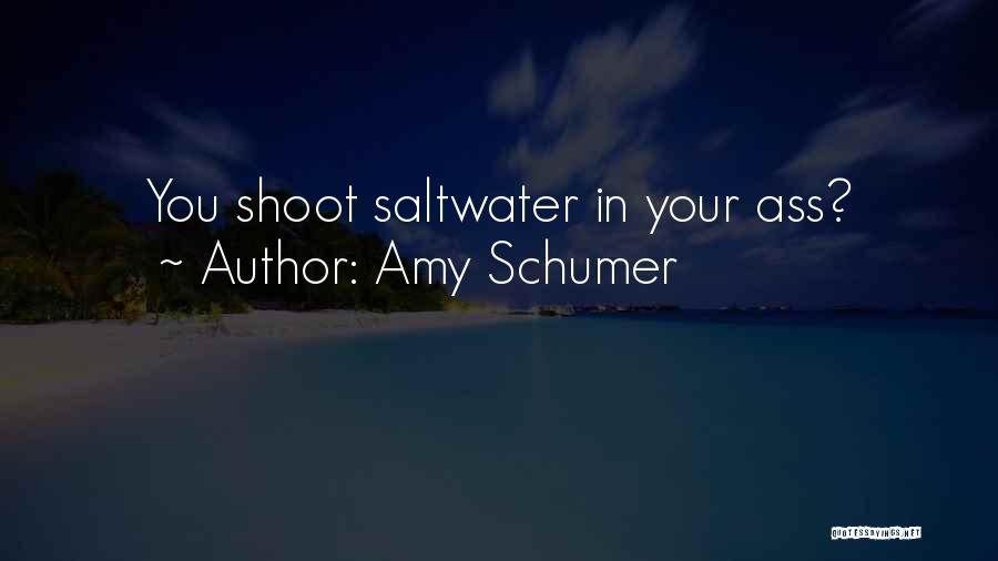 Amy Schumer Quotes: You Shoot Saltwater In Your Ass?