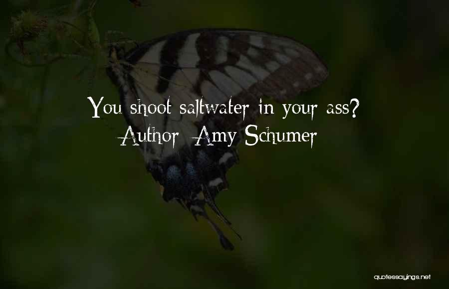 Amy Schumer Quotes: You Shoot Saltwater In Your Ass?