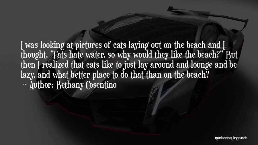 Bethany Cosentino Quotes: I Was Looking At Pictures Of Cats Laying Out On The Beach And I Thought, Cats Hate Water, So Why