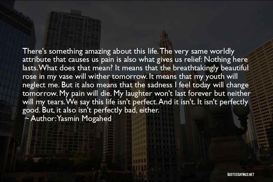 Yasmin Mogahed Quotes: There's Something Amazing About This Life. The Very Same Worldly Attribute That Causes Us Pain Is Also What Gives Us