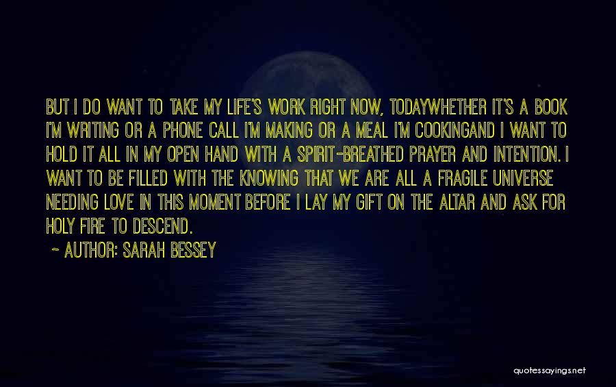 Sarah Bessey Quotes: But I Do Want To Take My Life's Work Right Now, Todaywhether It's A Book I'm Writing Or A Phone