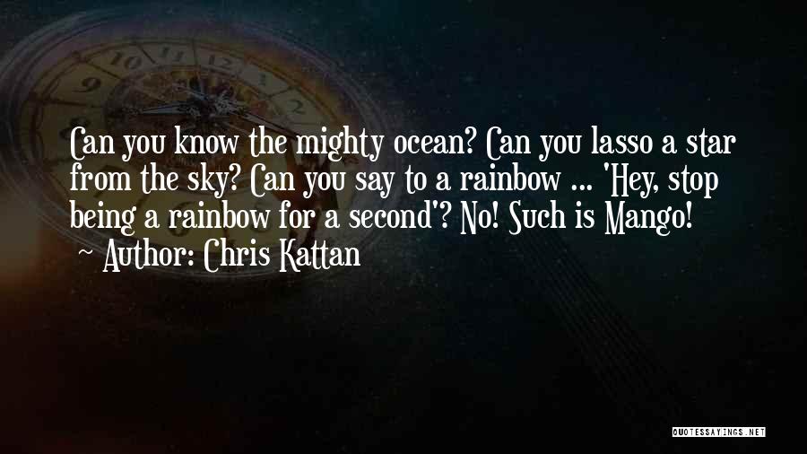 Chris Kattan Quotes: Can You Know The Mighty Ocean? Can You Lasso A Star From The Sky? Can You Say To A Rainbow