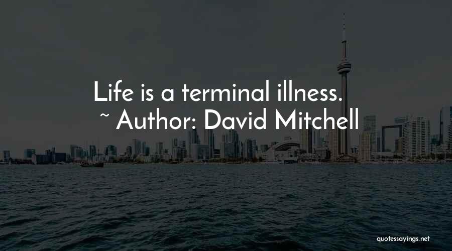 David Mitchell Quotes: Life Is A Terminal Illness.