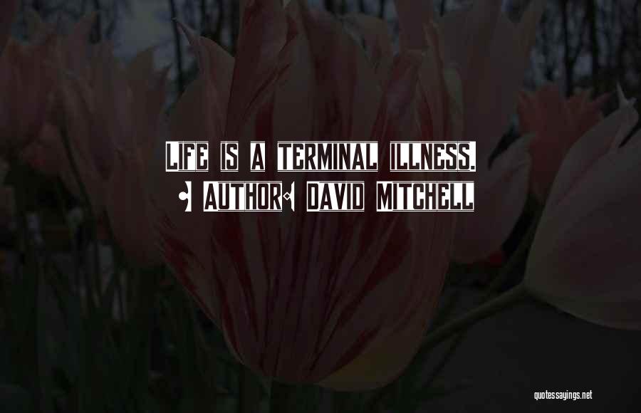 David Mitchell Quotes: Life Is A Terminal Illness.