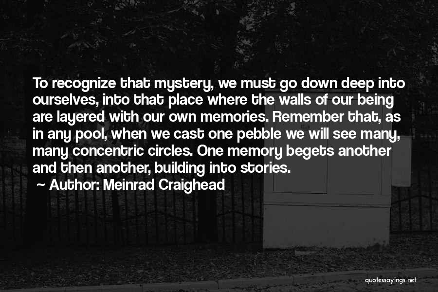 Meinrad Craighead Quotes: To Recognize That Mystery, We Must Go Down Deep Into Ourselves, Into That Place Where The Walls Of Our Being