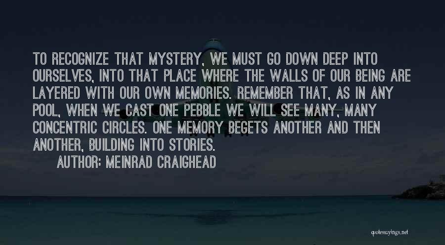 Meinrad Craighead Quotes: To Recognize That Mystery, We Must Go Down Deep Into Ourselves, Into That Place Where The Walls Of Our Being