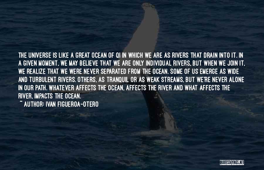 Ivan Figueroa-Otero Quotes: The Universe Is Like A Great Ocean Of Qi In Which We Are As Rivers That Drain Into It. In