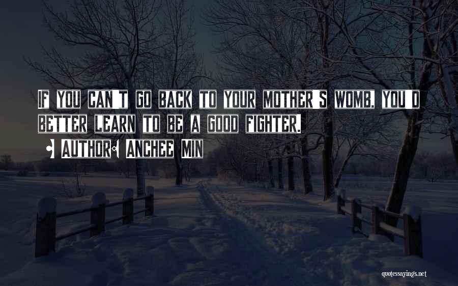 Anchee Min Quotes: If You Can't Go Back To Your Mother's Womb, You'd Better Learn To Be A Good Fighter.