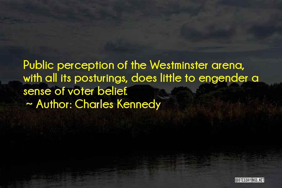 Charles Kennedy Quotes: Public Perception Of The Westminster Arena, With All Its Posturings, Does Little To Engender A Sense Of Voter Belief.