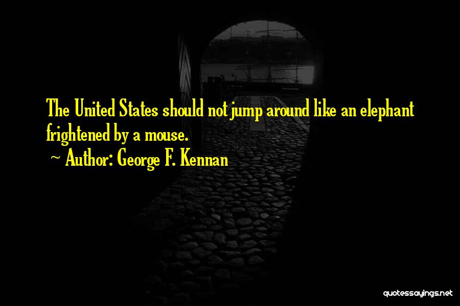 George F. Kennan Quotes: The United States Should Not Jump Around Like An Elephant Frightened By A Mouse.