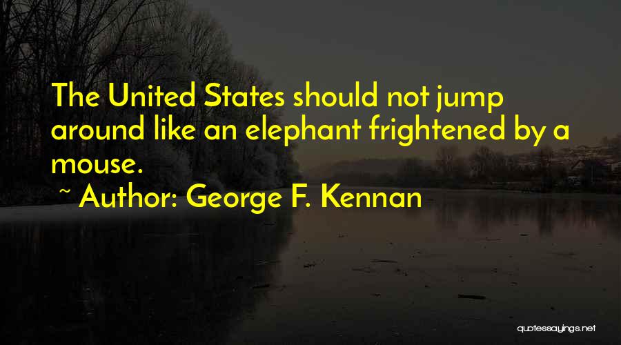 George F. Kennan Quotes: The United States Should Not Jump Around Like An Elephant Frightened By A Mouse.