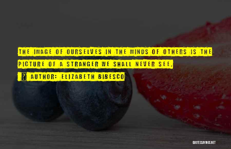 Elizabeth Bibesco Quotes: The Image Of Ourselves In The Minds Of Others Is The Picture Of A Stranger We Shall Never See.