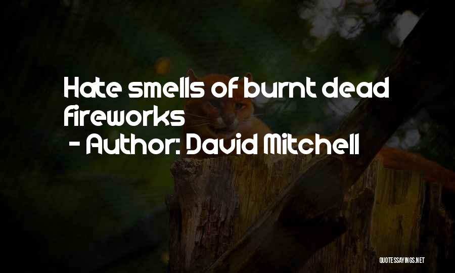 David Mitchell Quotes: Hate Smells Of Burnt Dead Fireworks