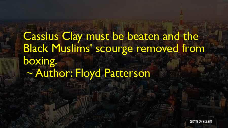 Floyd Patterson Quotes: Cassius Clay Must Be Beaten And The Black Muslims' Scourge Removed From Boxing.