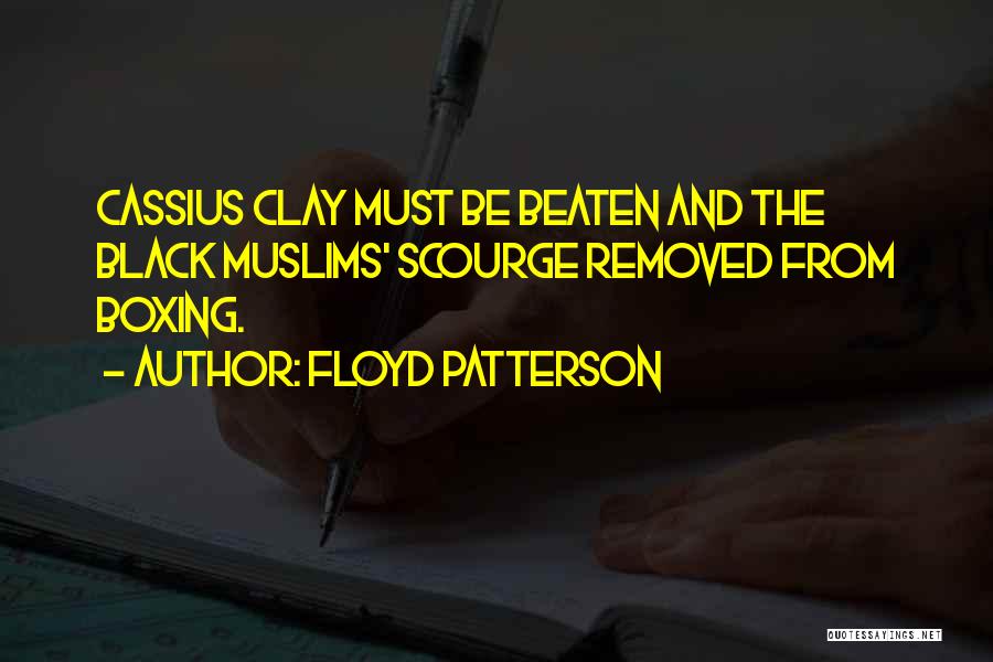 Floyd Patterson Quotes: Cassius Clay Must Be Beaten And The Black Muslims' Scourge Removed From Boxing.