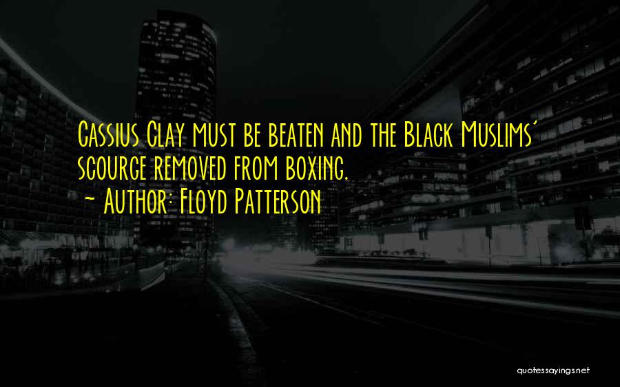 Floyd Patterson Quotes: Cassius Clay Must Be Beaten And The Black Muslims' Scourge Removed From Boxing.