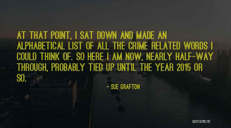 2015 Quotes By Sue Grafton