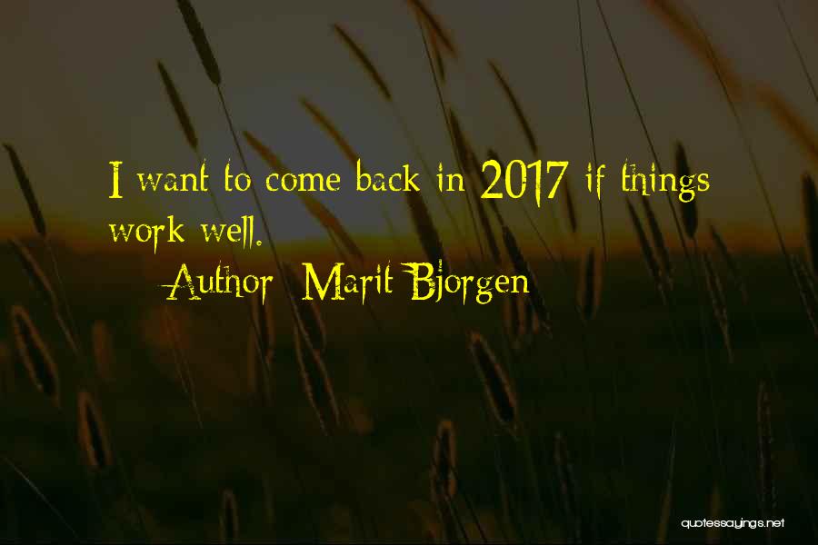 2017 Quotes By Marit Bjorgen