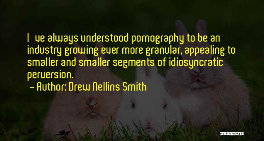 Drew Nellins Smith Quotes: I've Always Understood Pornography To Be An Industry Growing Ever More Granular, Appealing To Smaller And Smaller Segments Of Idiosyncratic