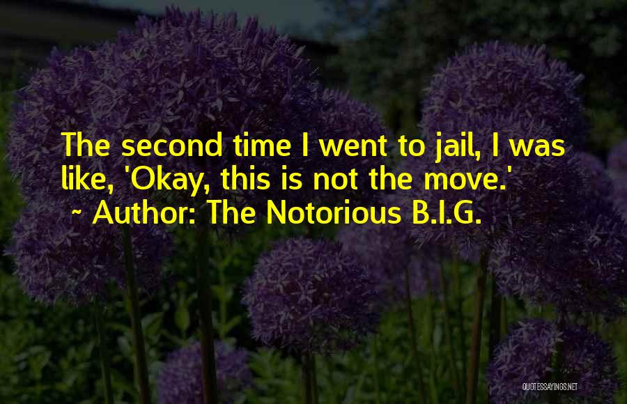 The Notorious B.I.G. Quotes: The Second Time I Went To Jail, I Was Like, 'okay, This Is Not The Move.'