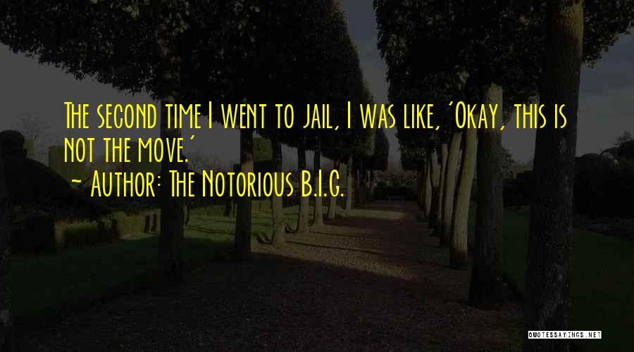 The Notorious B.I.G. Quotes: The Second Time I Went To Jail, I Was Like, 'okay, This Is Not The Move.'