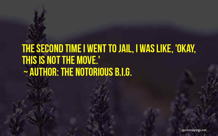 The Notorious B.I.G. Quotes: The Second Time I Went To Jail, I Was Like, 'okay, This Is Not The Move.'