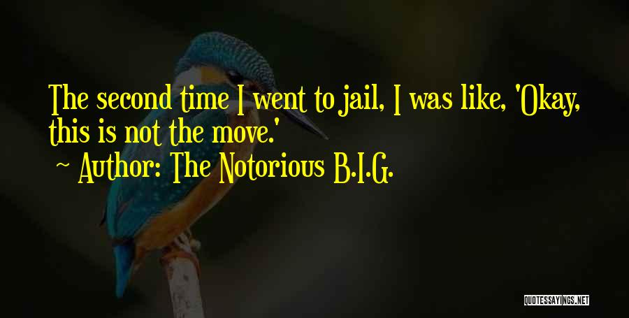 The Notorious B.I.G. Quotes: The Second Time I Went To Jail, I Was Like, 'okay, This Is Not The Move.'