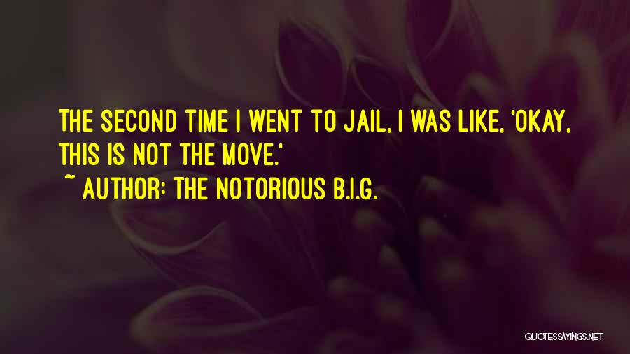 The Notorious B.I.G. Quotes: The Second Time I Went To Jail, I Was Like, 'okay, This Is Not The Move.'