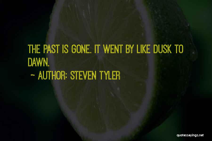 Steven Tyler Quotes: The Past Is Gone. It Went By Like Dusk To Dawn.