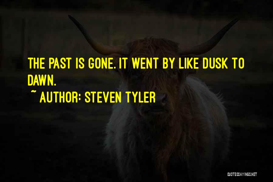 Steven Tyler Quotes: The Past Is Gone. It Went By Like Dusk To Dawn.