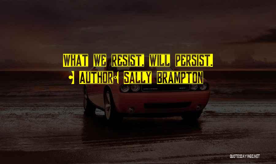 Sally Brampton Quotes: What We Resist, Will Persist.