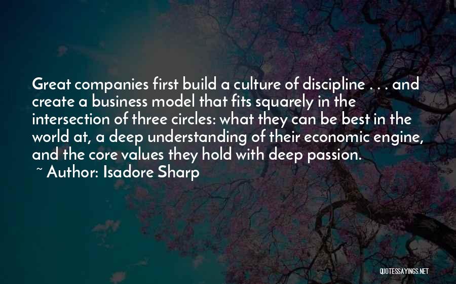 Isadore Sharp Quotes: Great Companies First Build A Culture Of Discipline . . . And Create A Business Model That Fits Squarely In