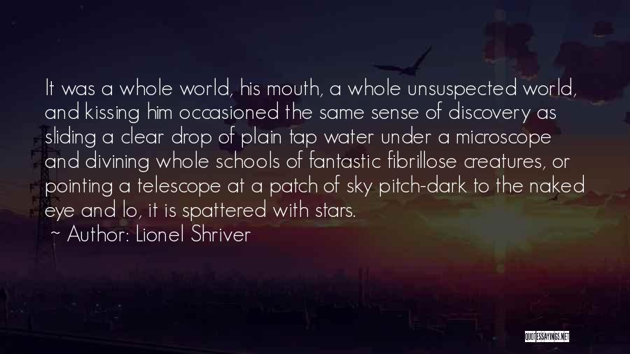 Lionel Shriver Quotes: It Was A Whole World, His Mouth, A Whole Unsuspected World, And Kissing Him Occasioned The Same Sense Of Discovery