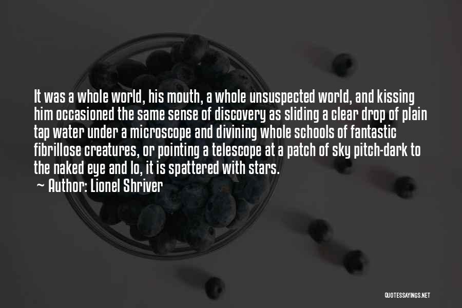Lionel Shriver Quotes: It Was A Whole World, His Mouth, A Whole Unsuspected World, And Kissing Him Occasioned The Same Sense Of Discovery