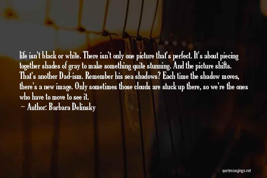 Barbara Delinsky Quotes: Life Isn't Black Or White. There Isn't Only One Picture That's Perfect. It's About Piecing Together Shades Of Gray To