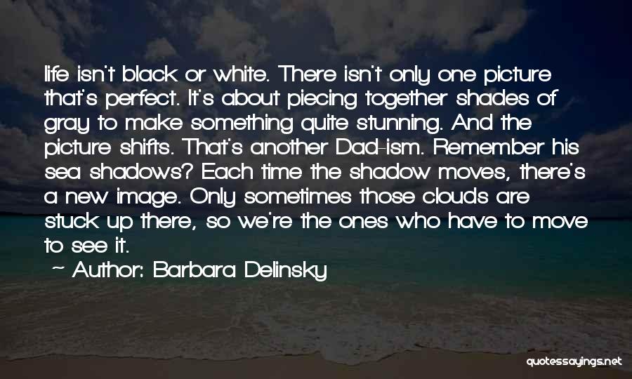 Barbara Delinsky Quotes: Life Isn't Black Or White. There Isn't Only One Picture That's Perfect. It's About Piecing Together Shades Of Gray To