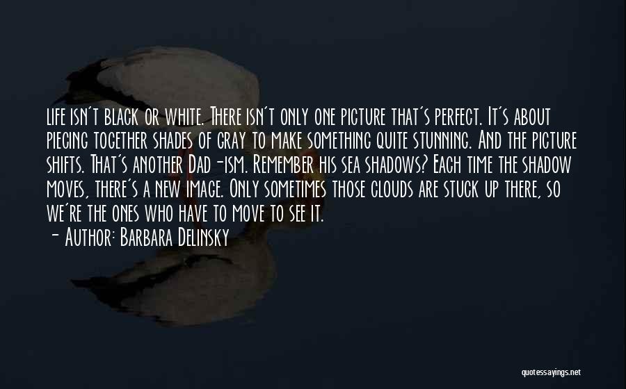 Barbara Delinsky Quotes: Life Isn't Black Or White. There Isn't Only One Picture That's Perfect. It's About Piecing Together Shades Of Gray To