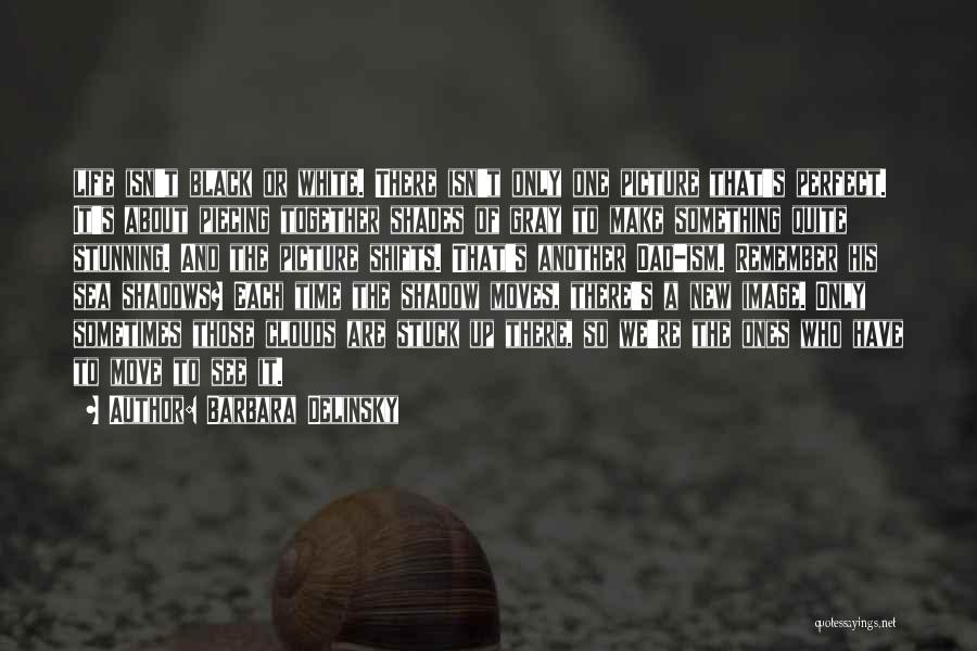 Barbara Delinsky Quotes: Life Isn't Black Or White. There Isn't Only One Picture That's Perfect. It's About Piecing Together Shades Of Gray To