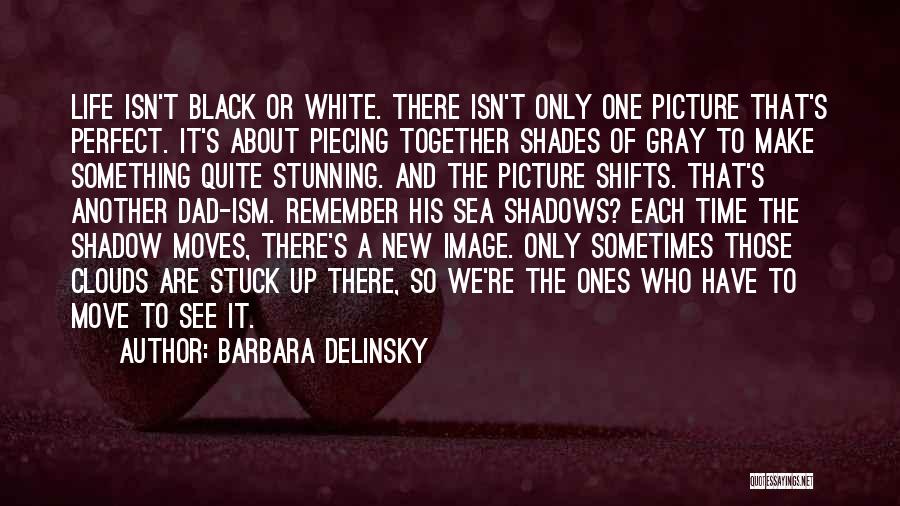 Barbara Delinsky Quotes: Life Isn't Black Or White. There Isn't Only One Picture That's Perfect. It's About Piecing Together Shades Of Gray To