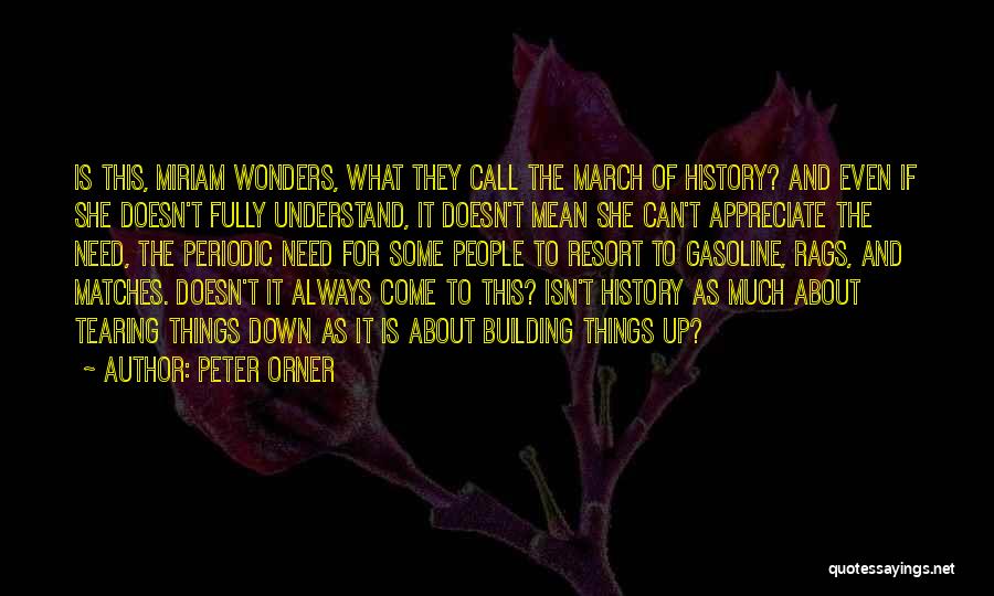 Peter Orner Quotes: Is This, Miriam Wonders, What They Call The March Of History? And Even If She Doesn't Fully Understand, It Doesn't