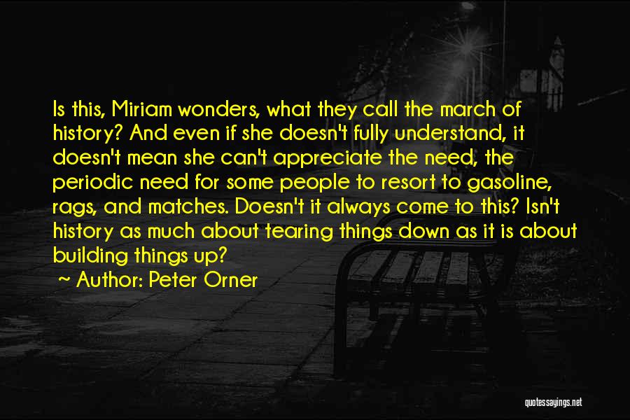 Peter Orner Quotes: Is This, Miriam Wonders, What They Call The March Of History? And Even If She Doesn't Fully Understand, It Doesn't