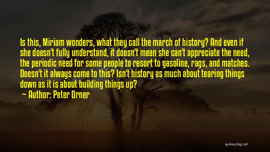 Peter Orner Quotes: Is This, Miriam Wonders, What They Call The March Of History? And Even If She Doesn't Fully Understand, It Doesn't