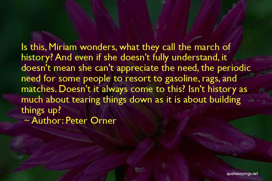 Peter Orner Quotes: Is This, Miriam Wonders, What They Call The March Of History? And Even If She Doesn't Fully Understand, It Doesn't