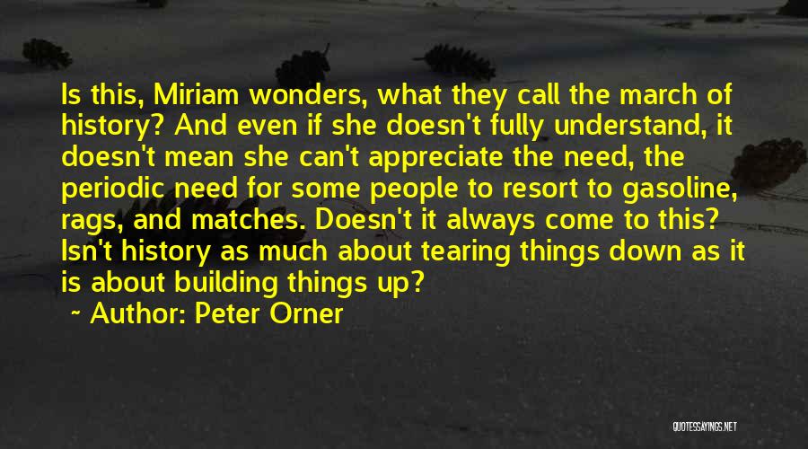 Peter Orner Quotes: Is This, Miriam Wonders, What They Call The March Of History? And Even If She Doesn't Fully Understand, It Doesn't