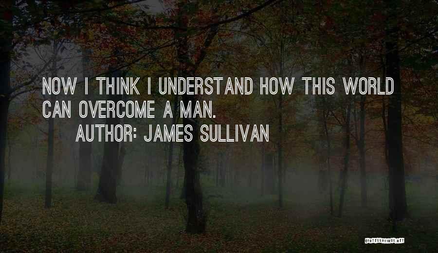 James Sullivan Quotes: Now I Think I Understand How This World Can Overcome A Man.